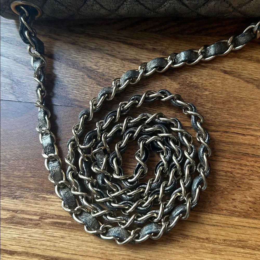 Chanel Metallic Quilted Crossbody Bag - Picture 10 of 12